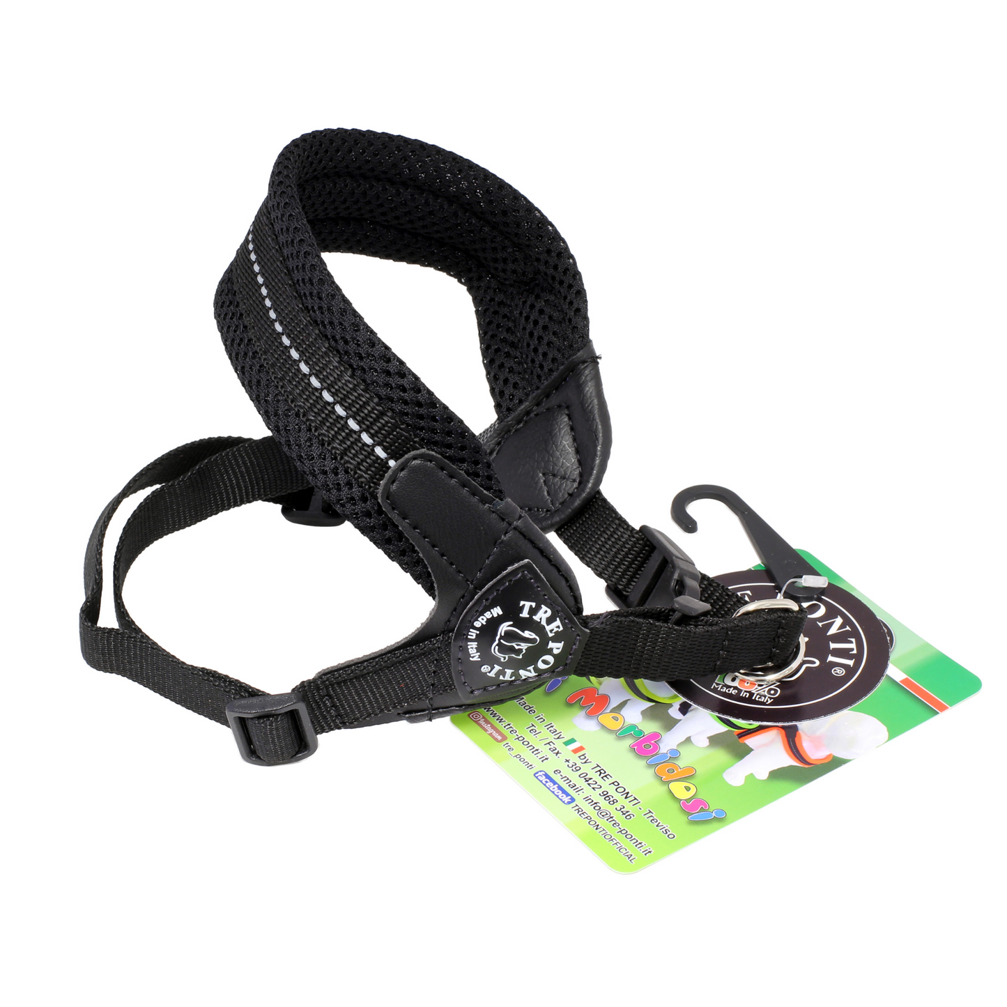 Sele Tre Ponti Mesh Svart/spänne Nr. 2/ upp till 5kg