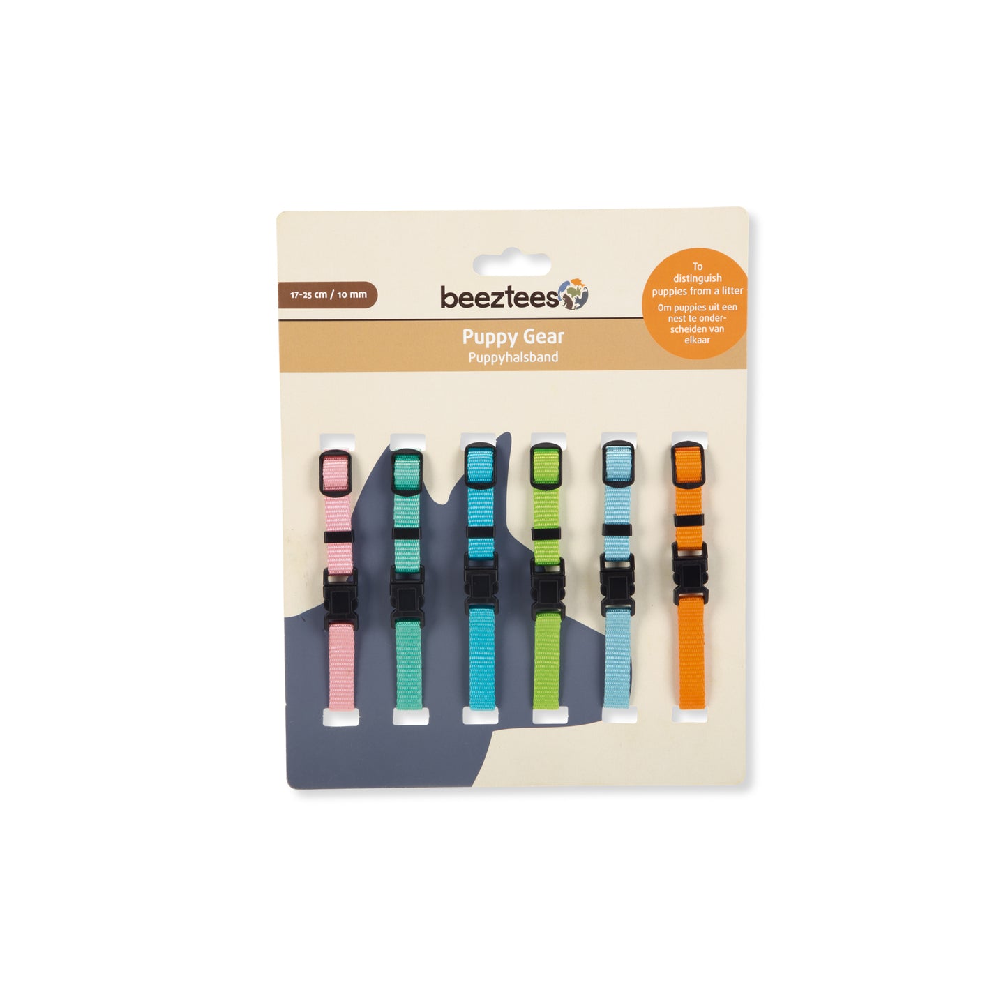 Halsband Valp Mixade färger 6-pack beeztees