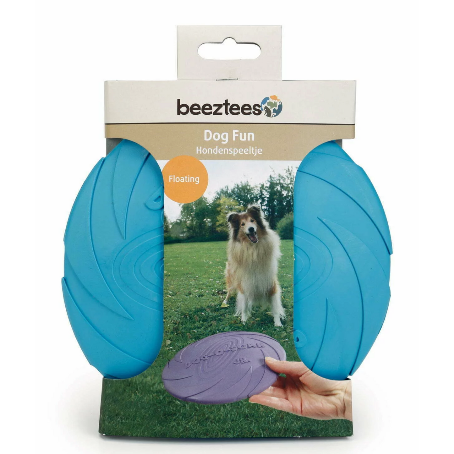 HUNDLEKSAK FRISBEE I GUMMI BEEZTEES
