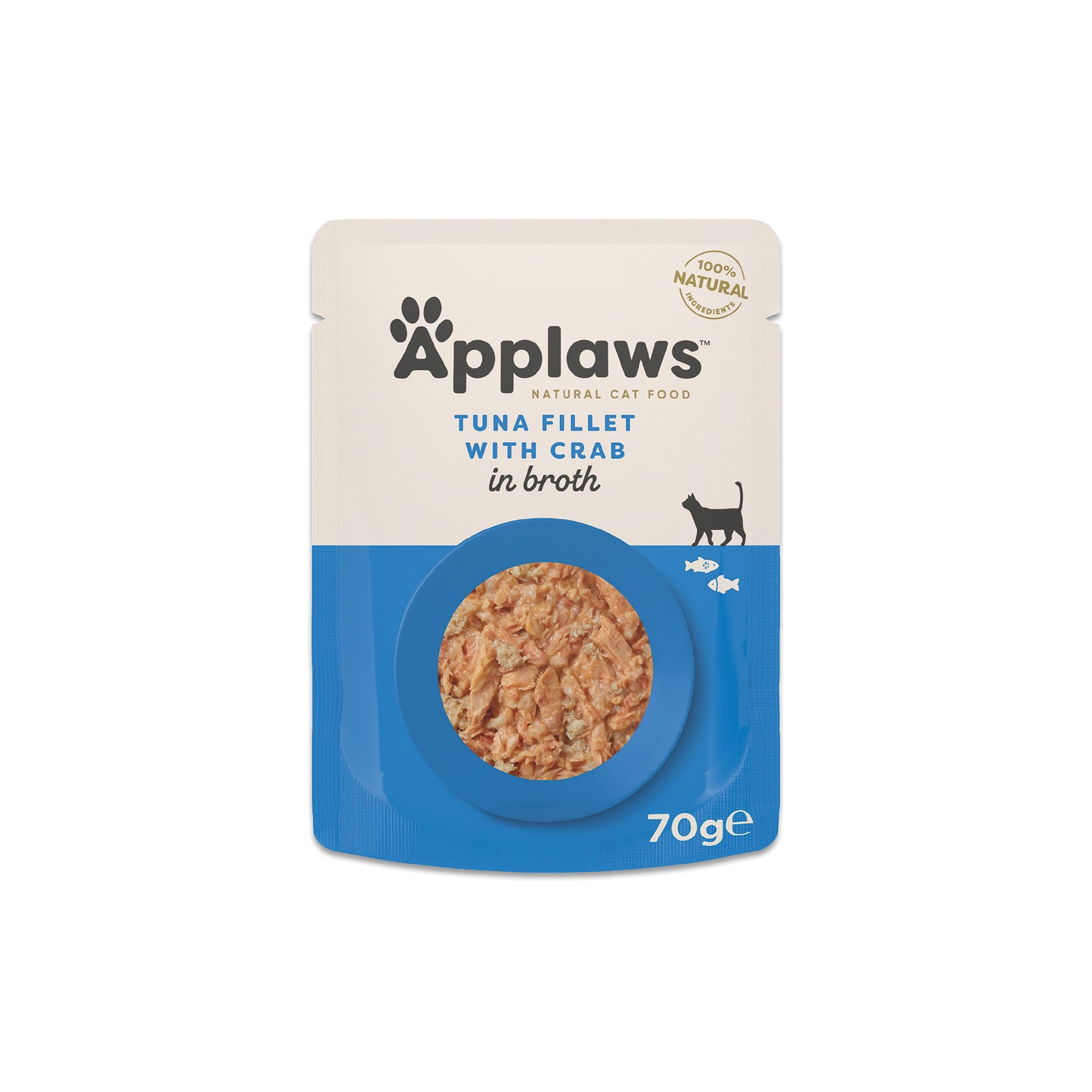 APPLAWS KATT PÅSE TUNA&CRAB 70g
