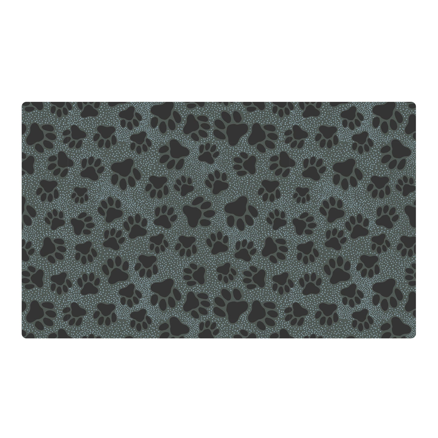 UNDERLÄGG PAW DOTS BLACK DRYMATE 51x30cm