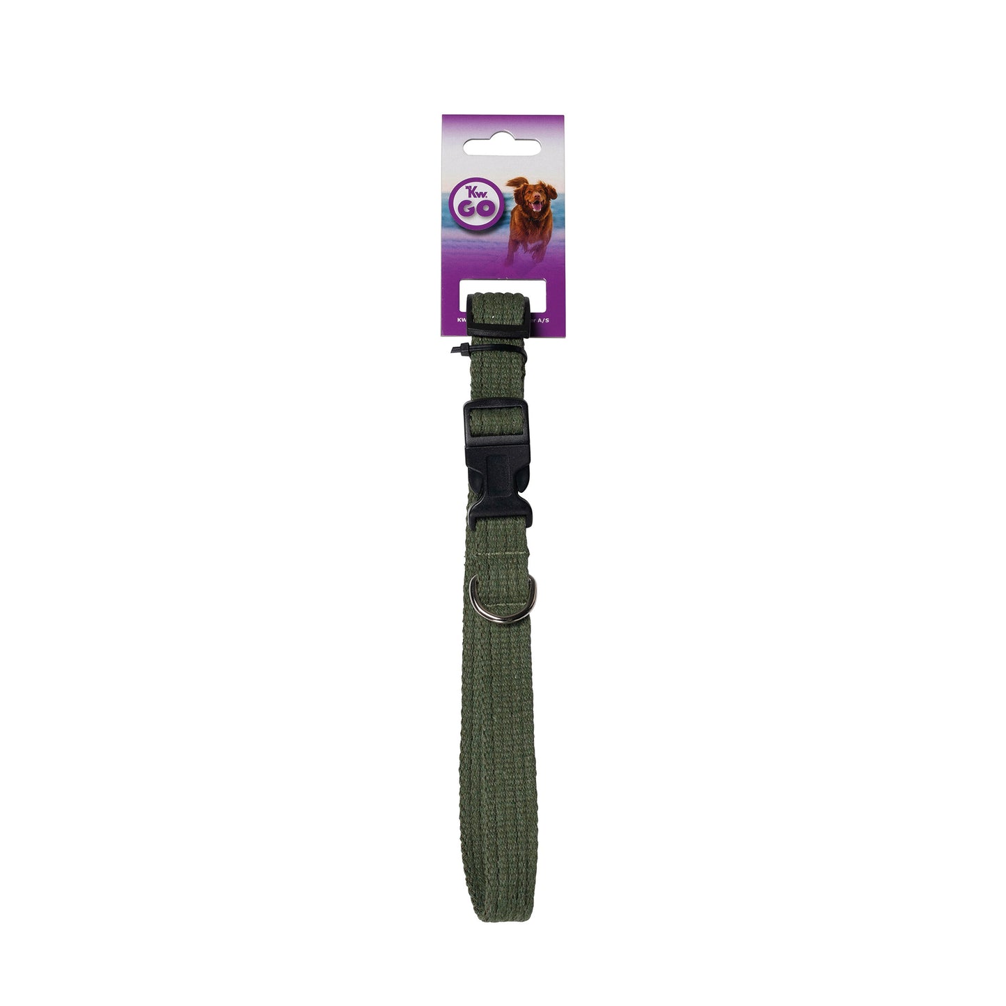 KW GO HALSBAND GRÖN STÄLLBART 15mm