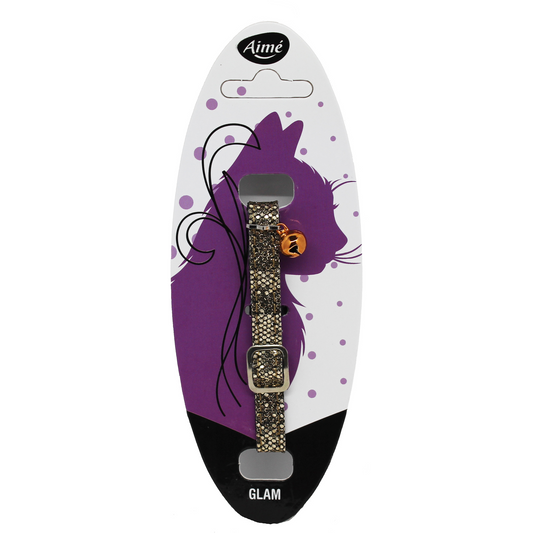 KATTHALSBAND KOPPAR-GLITTER AIMÉ 20-32cm