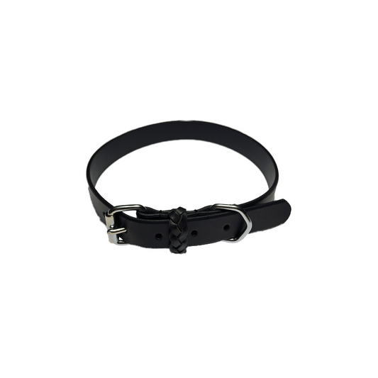 WALKER HALSBAND LÄDER SVART 25mm/65 cm