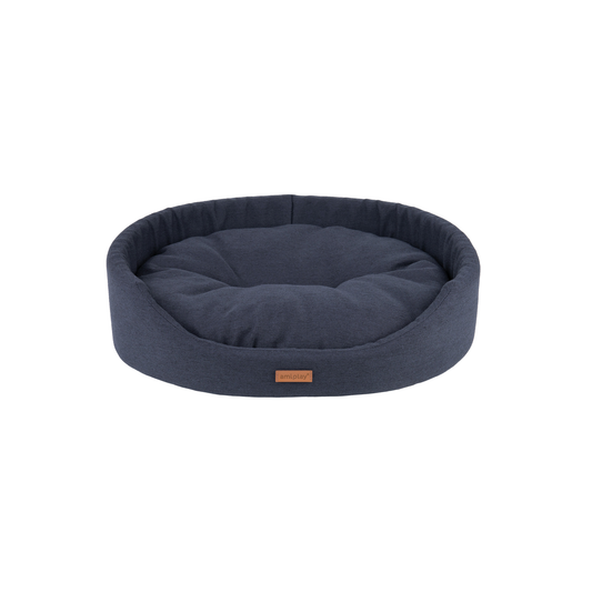 Amiplay Bädd Oval L Svart 58x50x15 cm