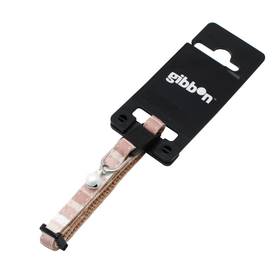 KATTHALSBAND NYLON KATTUNGE BRUNRANDIGT 8mm/14-23cm