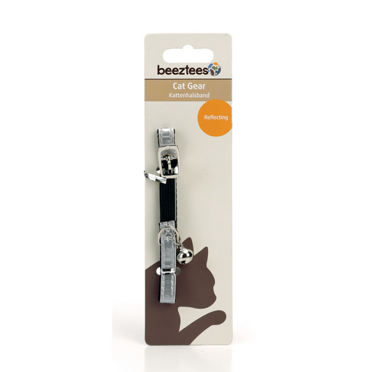 KATTHALSBAND BRITE REFLEX VIT BEEZTEES 23-29cm/10mm