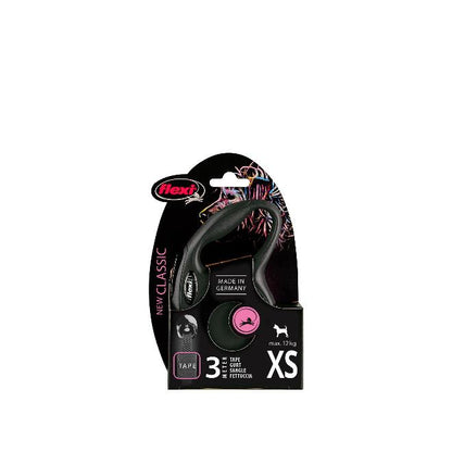 Flexi Classic XS Band Svart 1-3 3m/max 12kg