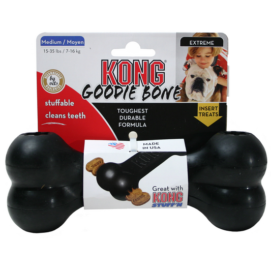 HUNDLEKSAK BEN SVART KONG GUMMI 18x7cm