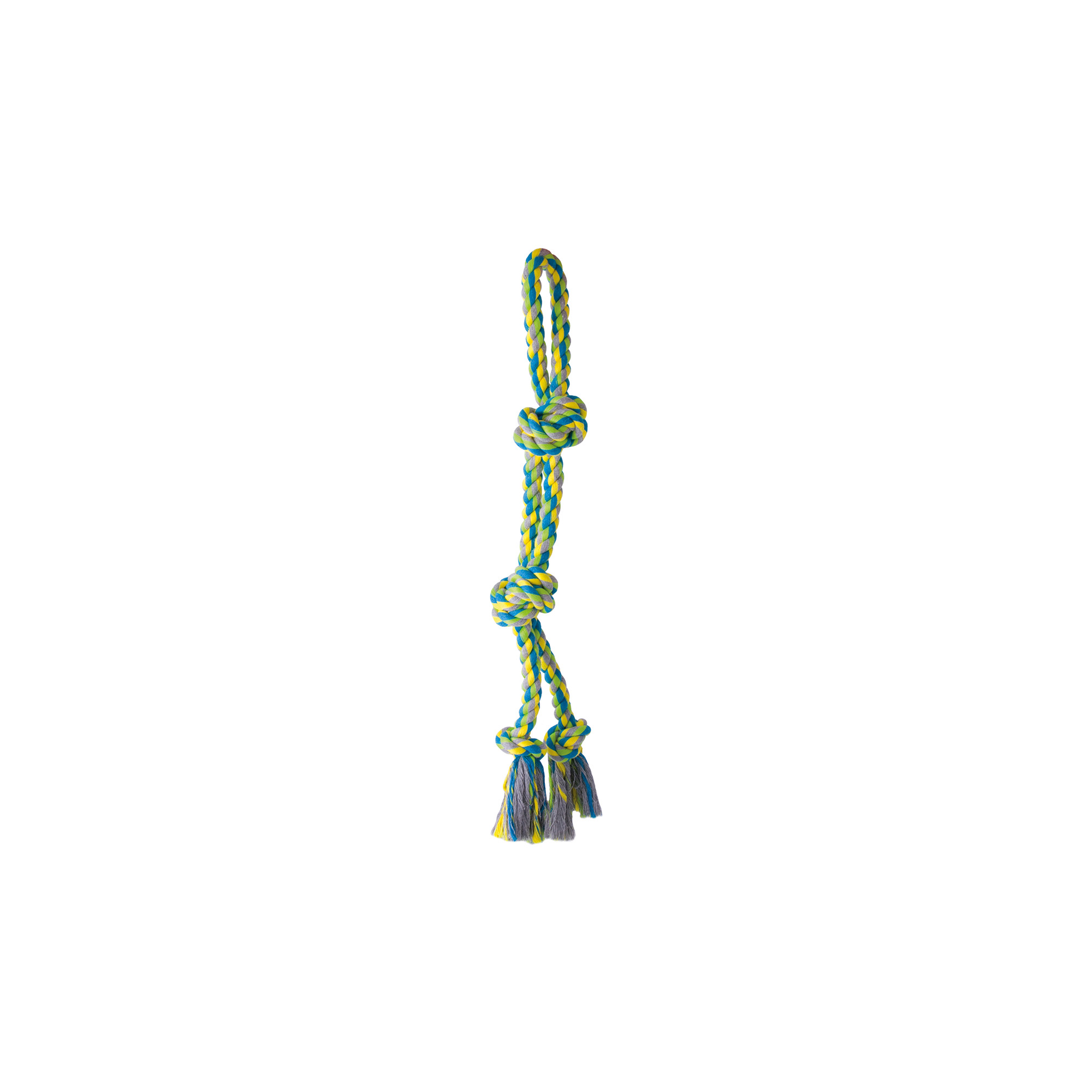 KW BOMULLSREP DUBBELT MED 4 KNUTAR 55x2,6cm TILL HUND
