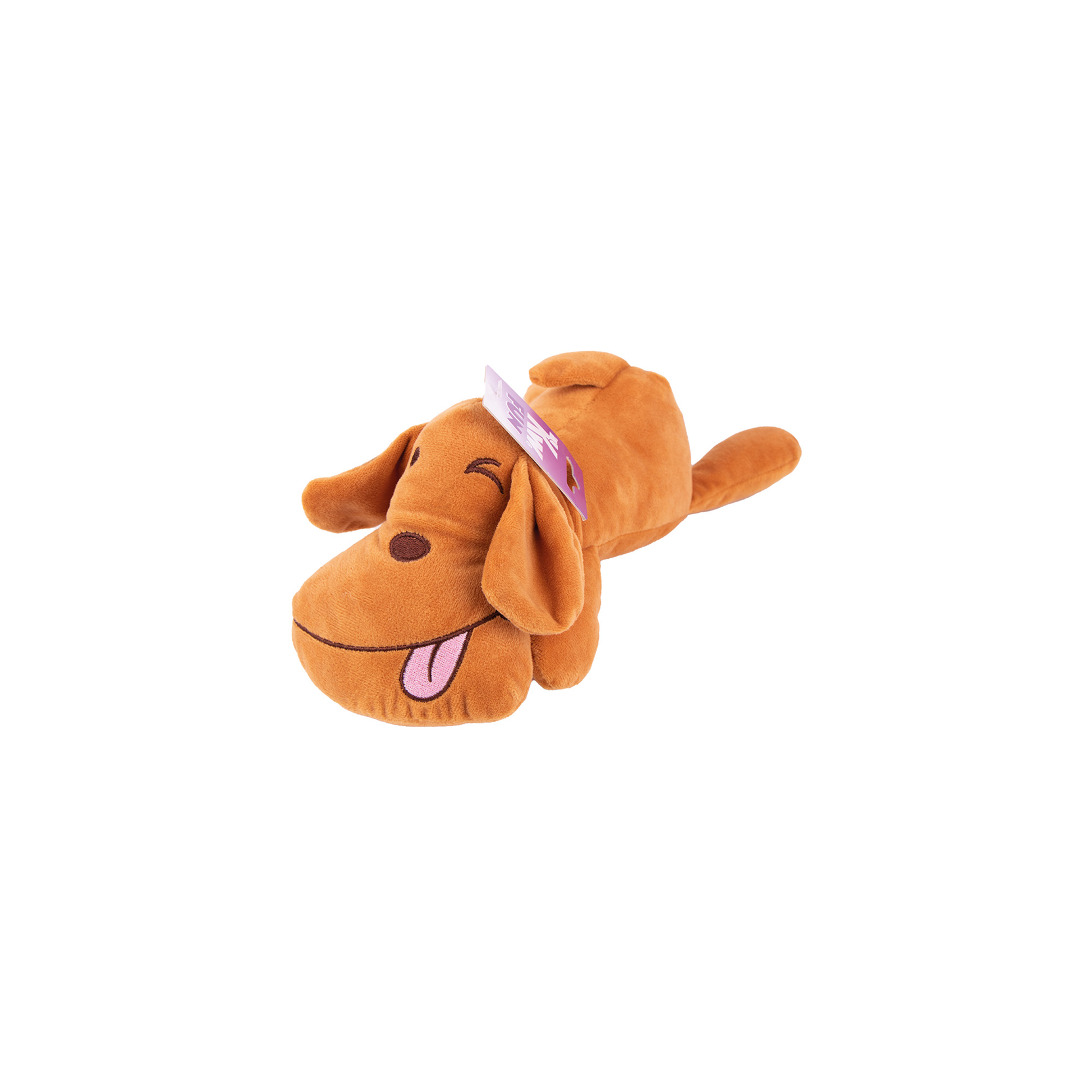 KW HUND STOR I PLYSCH MED PIP 33 cm