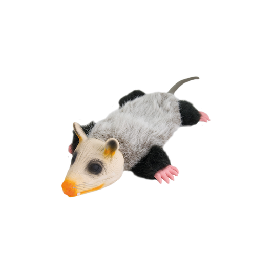 KW OPOSSUM I PLYSCH MED LATEXHUVUD 38 cm