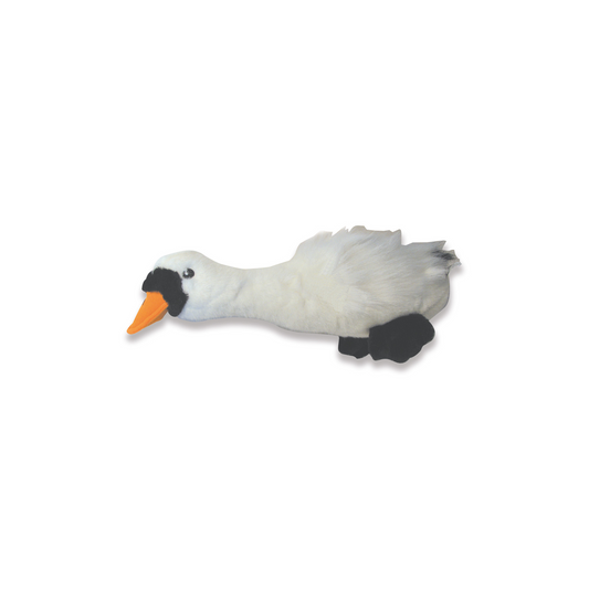 PLYSCH FLYTTFÅGEL SVAN MED LJUD HAPPYPET 35 cm