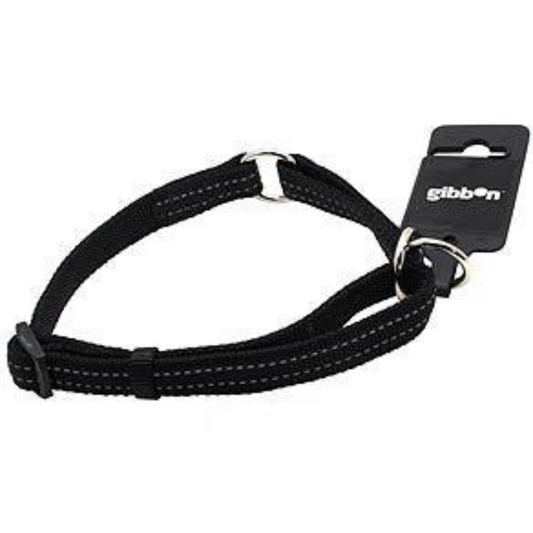 Halvstryp nylon reflex ställbart svart