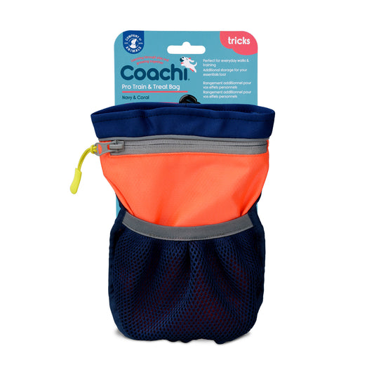 Hundgodisbag Pro Train&Treat Blå/Korall Coachi 20x17 cm