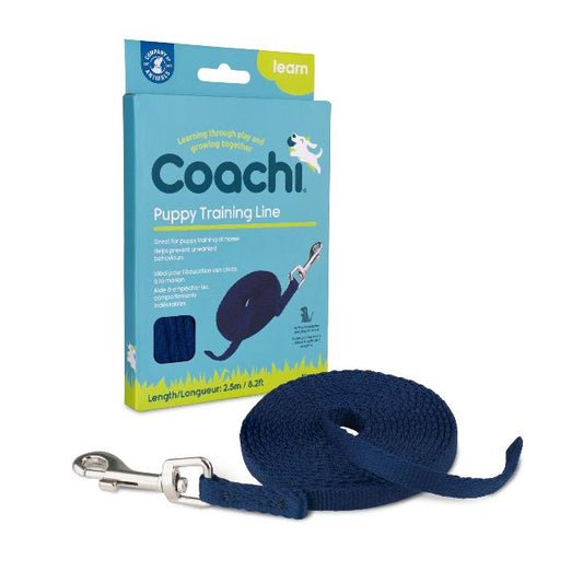 Koppel Puppy Training line Blå Coachi 2.5m