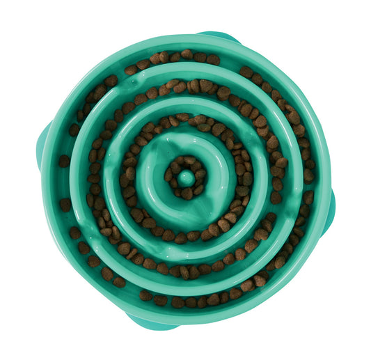 OUTWARD HOUND FUN FEEDER OCEANBLÅ