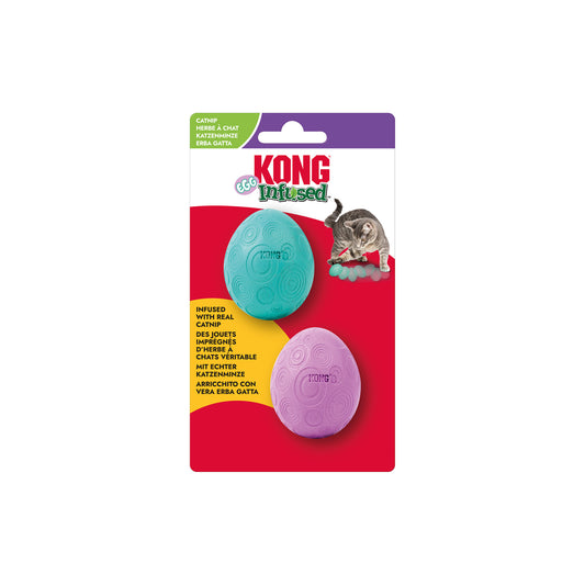 KATTLEKSAK INFUSED CATNIP EGG 2-PACK KONG 5,1x3,8x3,8cm