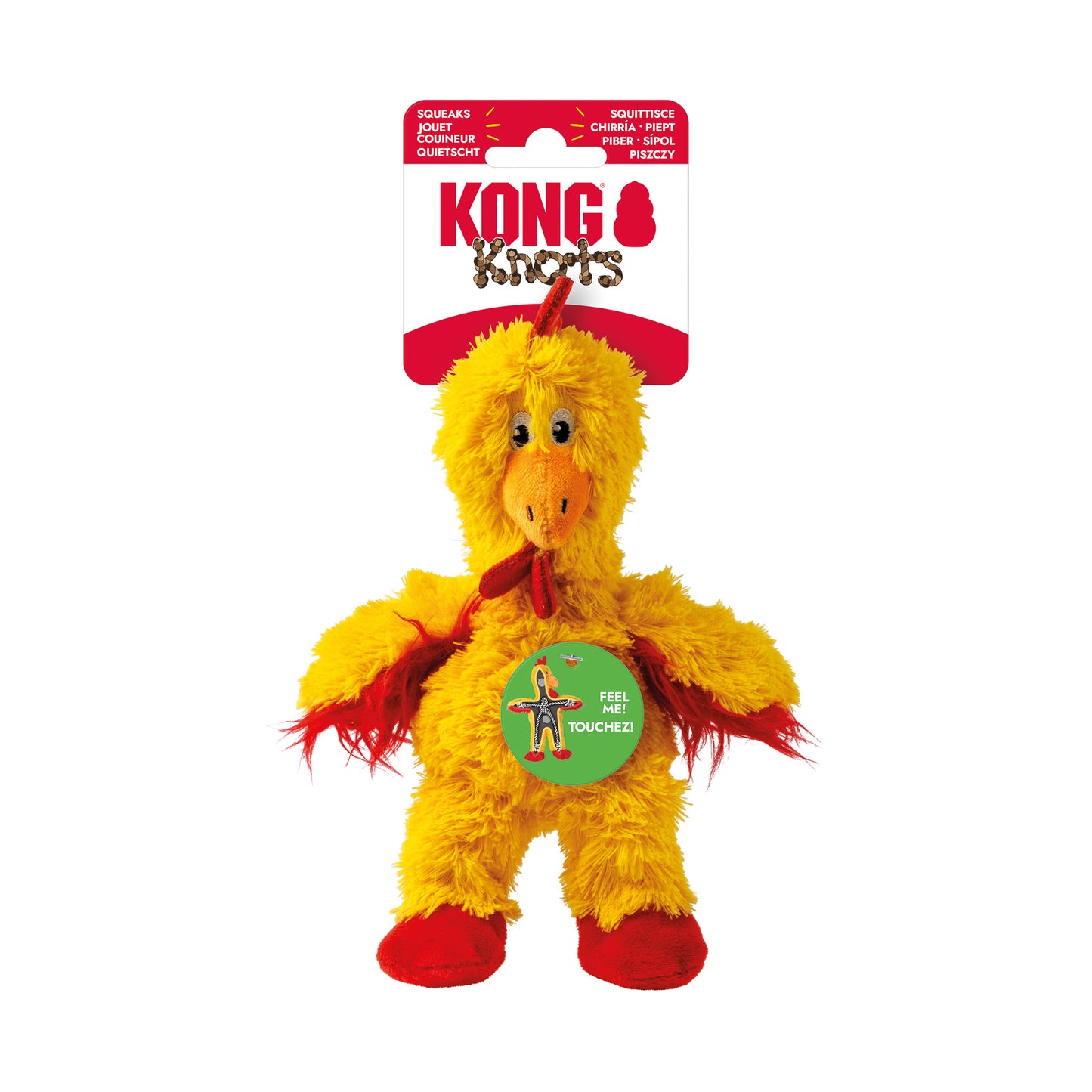 HUNDLEKSAK KNOTS CHICKEN SMALL KONG  17,7x17,7x8,8cm
