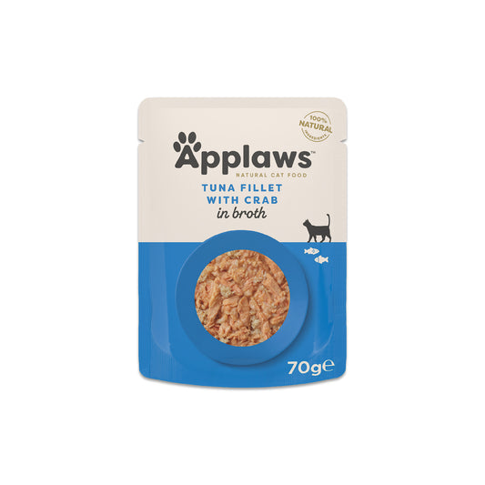 APPLAWS KATT PÅSE TUNA&CRAB 70g