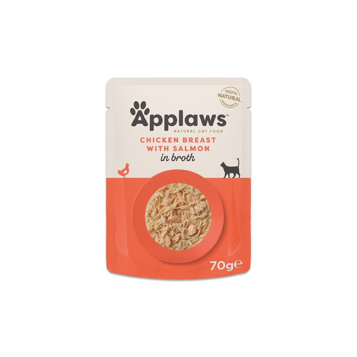 APPLAWS KATT PÅSE CHICKEN&SALMON 70g