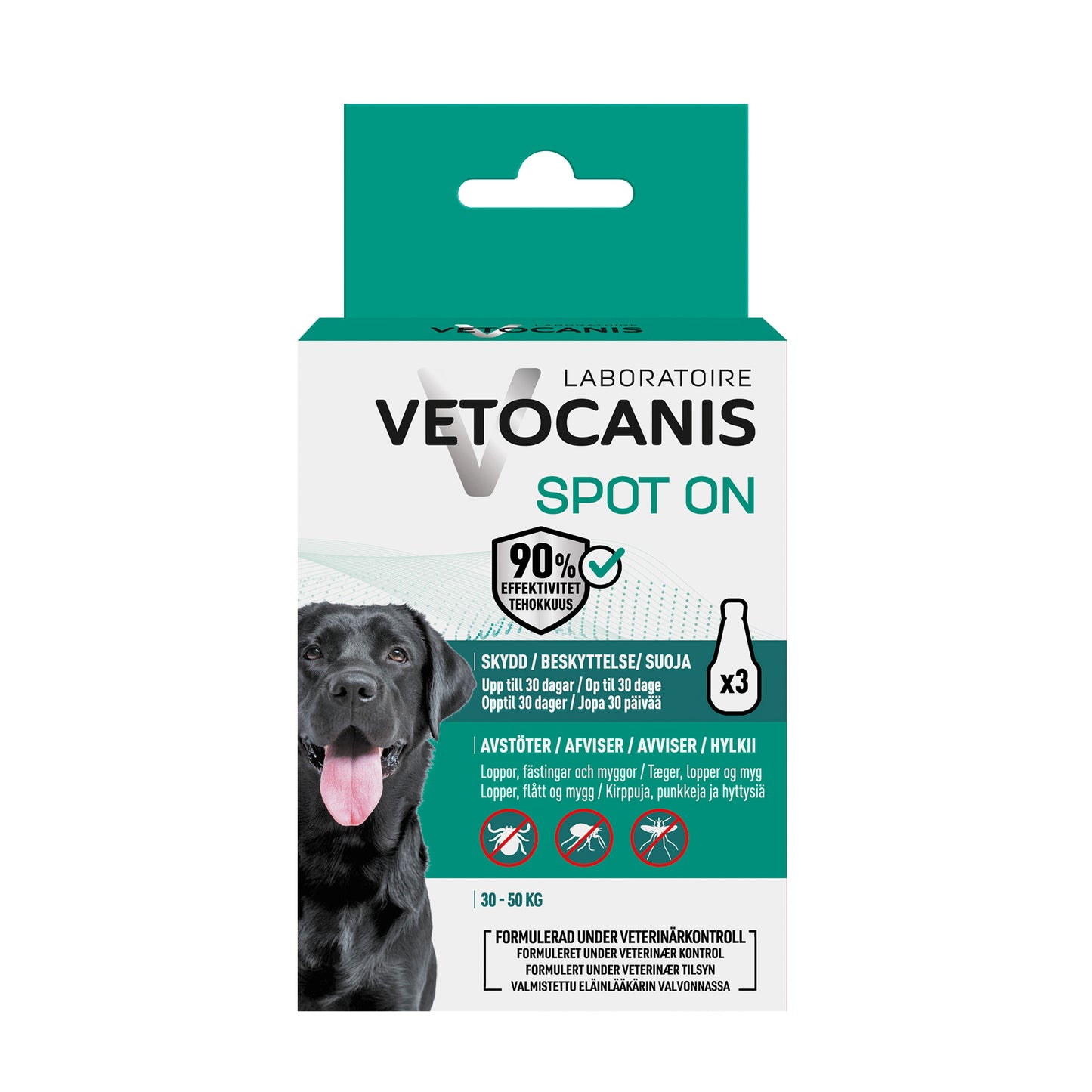 ANTI-PARASIT SPOT ON HUND LARGE VETOCANIS 3x3ml