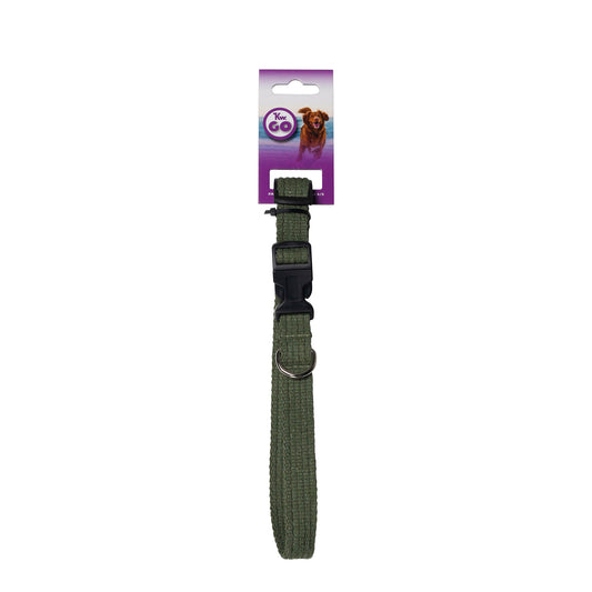 KW GO HALSBAND GRÖN STÄLLBART 25mm