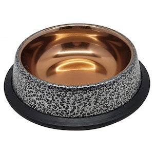 ROSTFRI SKÅL SILVER/GULD 0,25 l