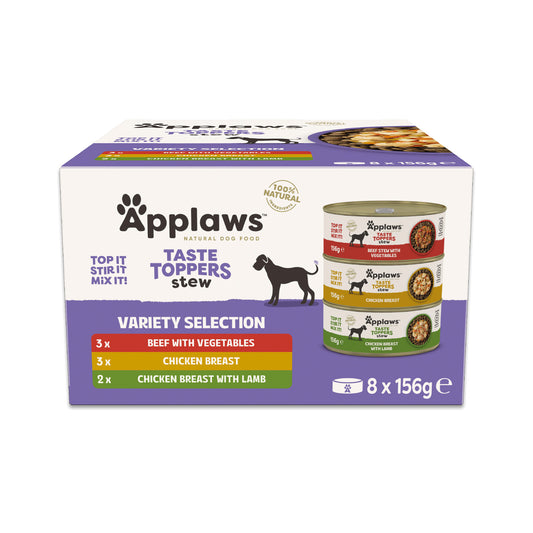 APPLAWS HUND KONSERV MULTIPACK IN STEW 8x156g