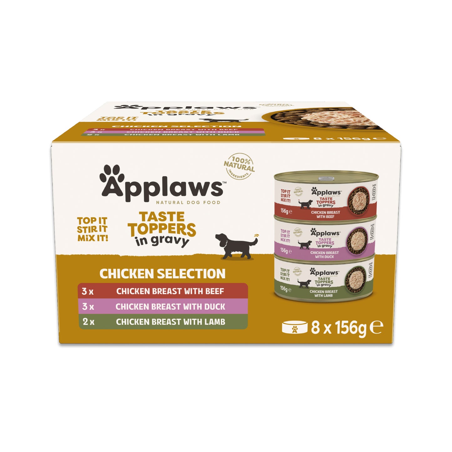 APPLAWS HUND KONSERV MULTIPACK IN GRAVY 8x156g