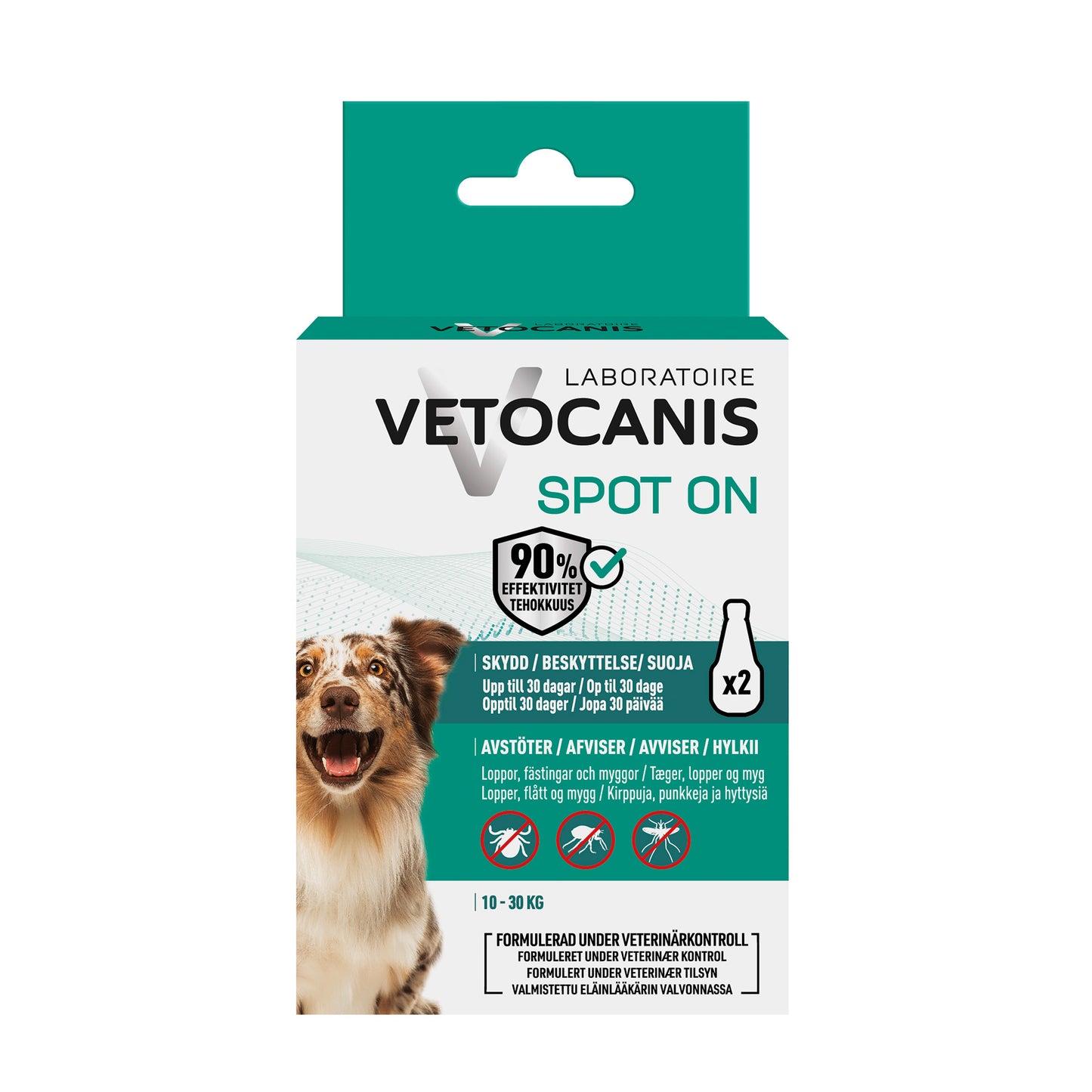 ANTI-PARASIT SPOT ON HUND MEDIUM VETOCANIS 2x3ml