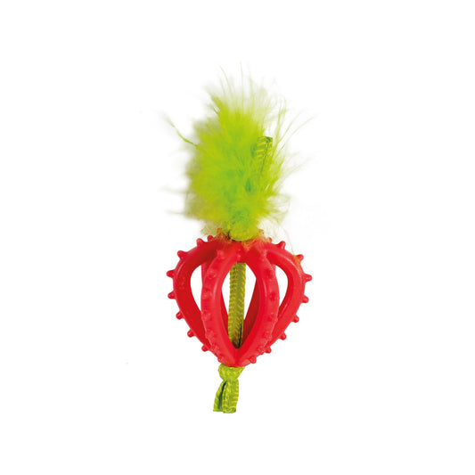 KATTLEKSAK PETSTAGES STRAWBERRY TEETHER 12x5x5cm