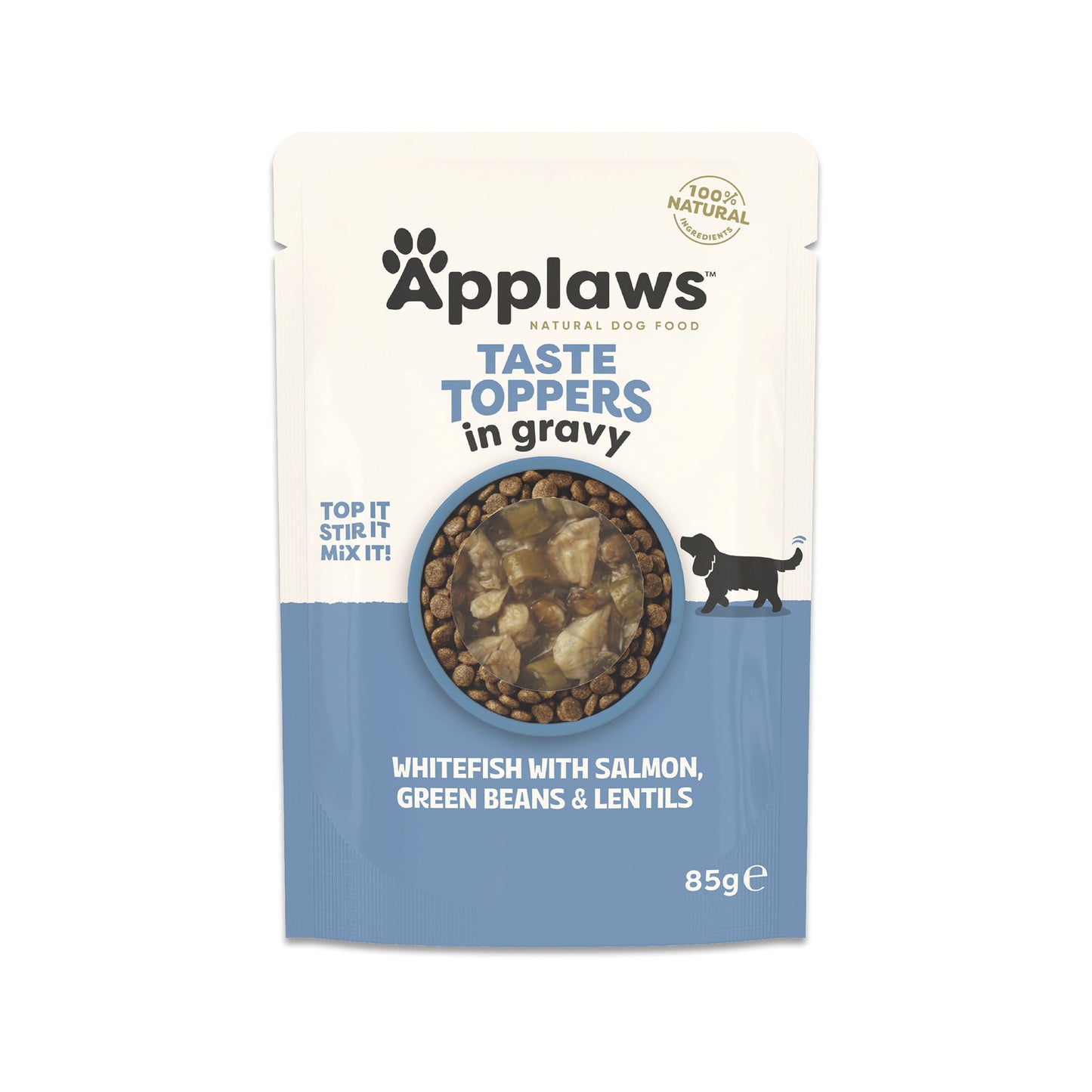 APPLAWS HUND PÅSE WHITEFISH&SALMON IN GRAVY 85g