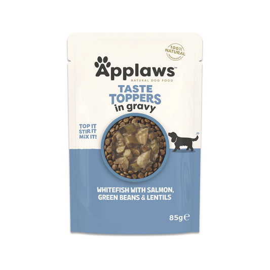 APPLAWS HUND PÅSE WHITEFISH&SALMON IN GRAVY 85g