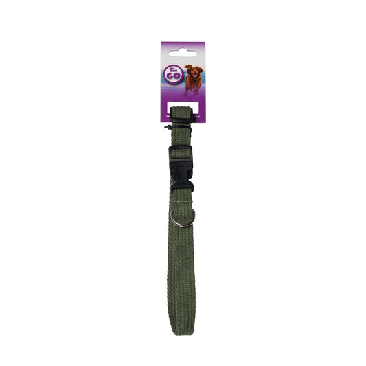 KW GO HALSBAND GRÖN STÄLLBART 15mm