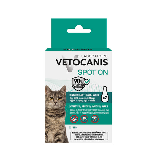 ANTI-PARASIT SPOT ON KATT VETOCANIS 2x1,2ml