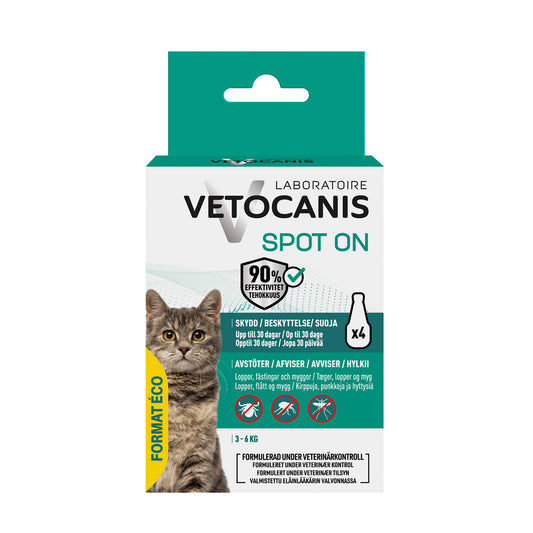 ANTI-PARASIT SPOT ON KATT ECONOMY VETOCANIS 4x1,2ml